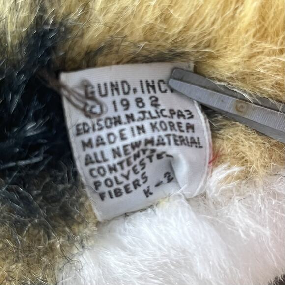 Vintage 1982 Gund Tamba Tiger Cub Kitten Cat Plush Stuffed Animal 9” Glass Eyes - Picture 8 of 13